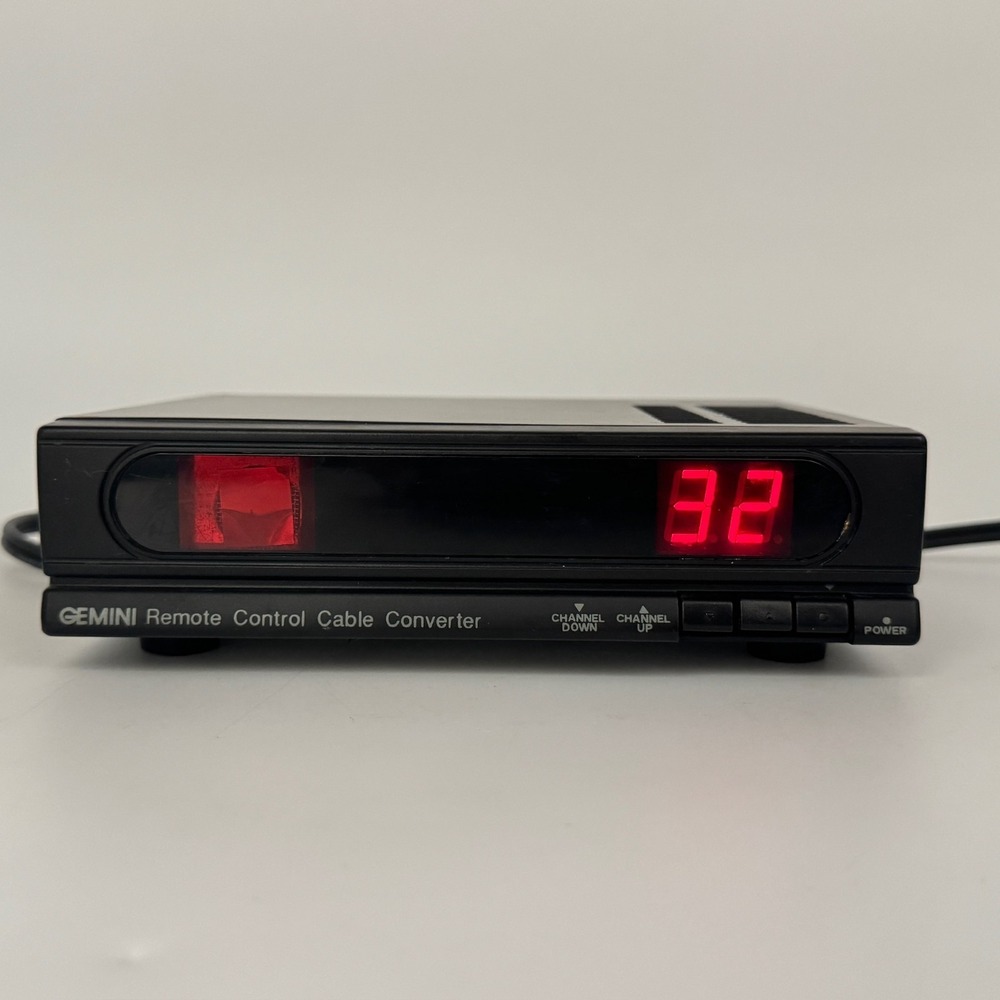 Vintage Gemini AD6000 Remote Control Cable Converter Tuner Powers On No Remote
